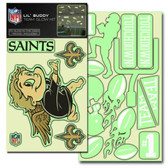 New Orleans Saints Lil' Buddy Glow In The Dark Decal Kit