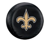 New Orleans Saints Black Logo Tire Cover - Standard Size