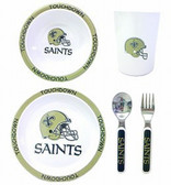 New Orleans Saints 5 Piece Children's Dinner Set