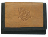 New Jersey Nets Leather/Nylon Embossed Tri-Fold Wallet