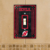 New Jersey Devils Art Glass Switch Cover