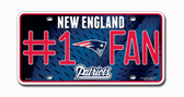 New England Patriots License Plate - #1 Fan