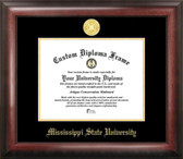 Mississippi State Bulldogs Gold Embossed Diploma Frame