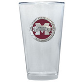Mississippi State Bulldogs "M" Colored Logo Pint Glass