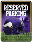 Minnesota Vikings Metal Parking Sign