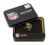 Minnesota Vikings Embroidered Leather Tri-Fold Wallet