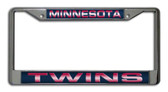 Minnesota Twins Laser Cut Chrome License Plate Frame