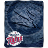 Minnesota Twins 50"x60" Retro Style Royal Plush Raschel Throw Blanket