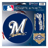 Milwaukee Brewers Magnets - 11"x11 Prismatic Sheet