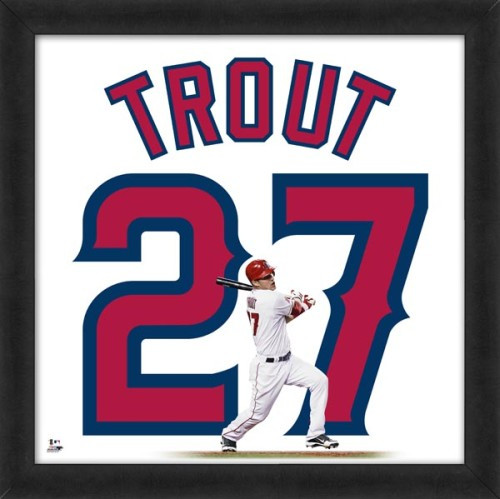 mike trout signed jersey