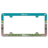 Miami Dolphins License Plate Frame - Full Color