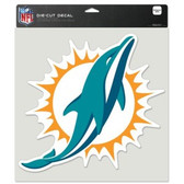 Miami Dolphins Die-Cut Decal - 8"x8" Color