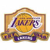 Los Angeles Lakers Wood Sign