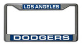 Los Angeles Dodgers Laser Cut Chrome License Plate Frame