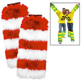 Leg Warmers 2 Pack - Red/White