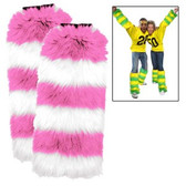 Leg Warmers 2 Pack - Pink/White