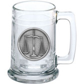 Law Symbol Pewter Logo Stein Mug