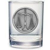 Law Pewter Logo Double Old Fashioned Glass Set