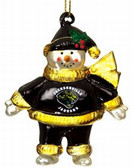 Jacksonville Jaguars 2 3/4" Crystal Snowman Ornament