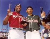 Ichiro Suzuki Barry Bond 2001 MLB All Star Game Trophy 8x10 Photo