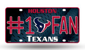 Houston Texans License Plate - #1 Fan