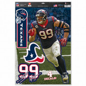 Houston Texans J.J. Watt 11"x17" Multi-Use Decal Sheet