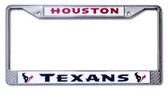 Houston Texans Chrome License Plate Frame