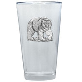 Grizzly Pint Glass