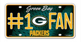 Green Bay Packers License Plate - #1 Fan