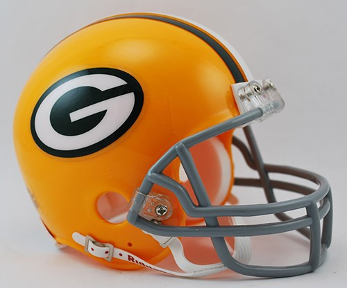Green Bay Packers 1961-79 Throwback Replica Mini Helmet - BiggSports