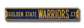 Golden State Warriors Court Street Sign