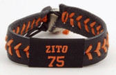 Gamewear MLB Leather Wristband - Barry Zito Team Colors