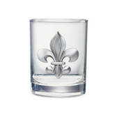 Fleur de Lis Double Old Fashioned Glass Set