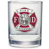 Fire Fighter Double Old Fashioned Glass Set