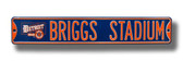 Detroit Tigers Briggs Stadium Street Sign