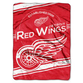 Detroit Red Wings 60"x80" Royal Plush Raschel Throw Blanket - Stamp Design