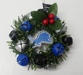 Detroit Lions Christmas Wreath Ornament