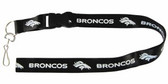 Denver Broncos Breakaway Lanyard with Key Ring - Black