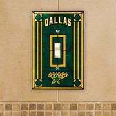 Dallas Stars Art Glass Switch Cover