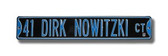 Dallas Mavericks Dirk Nowitski Court Street Sign