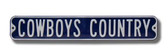 Dallas Cowboys Cowboys Country Street Sign