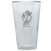 Cowboy Hat with Rope Pint Glass