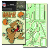 Cleveland Browns Lil' Buddy Glow In The Dark Decal Kit