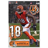 Cincinnati Bengals A.J. Green 11"x17" Multi-Use Decal Sheet