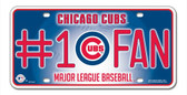 Chicago Cubs License Plate - #1 Fan