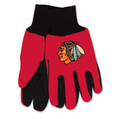Chicago Blackhawks Two Tone Gloves - Adult