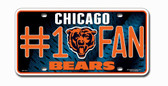 Chicago Bears License Plate - #1 Fan