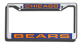 Chicago Bears Laser Cut Chrome License Plate Frame