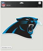 Carolina Panthers Die-Cut Decal - 8"x8" Color