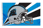 Carolina Panthers 3'x5' Helmet Design Flag